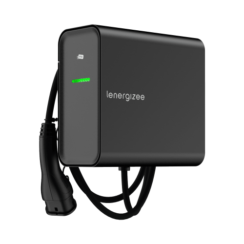 LENERGIZEE BUSINESS PREMIUM OCPP 22kW Câble 5m noir mat RAL9005