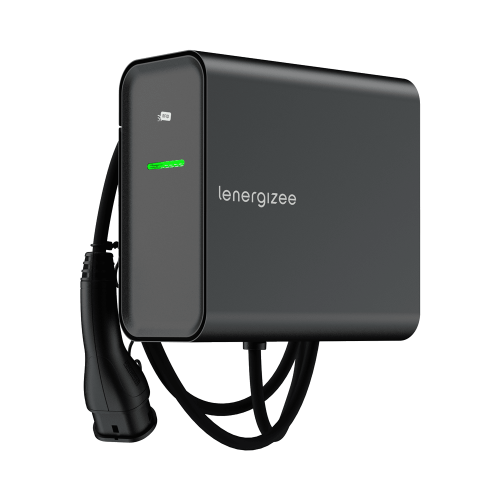 LENERGIZEE BUSINESS PREMIUM OCPP 22kW Câble 5m graphite mat RAL7016