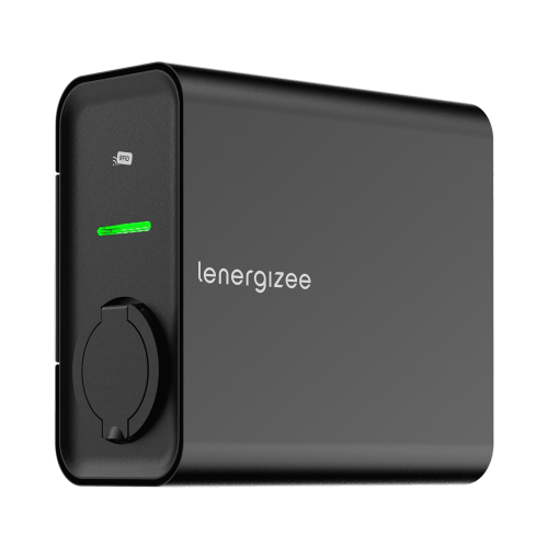 LENERGIZEE BUSINESS PREMIUM OCPP 22kW prise noir mat RAL9005