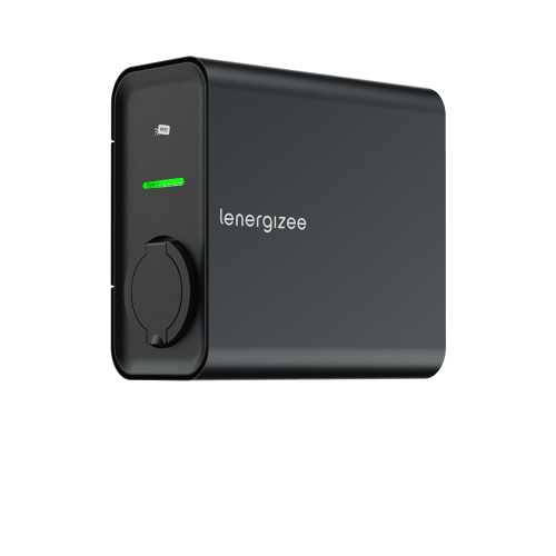 LENERGIZEE BUSINESS PREMIUM OCPP 22kW prise graphite mat RAL7016