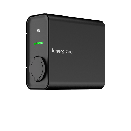 LENERGIZEE BUSINESS OCPP DLB 22kW prise MID noir mat RAL9005