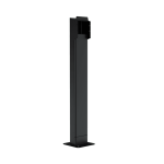 Patte pour chargeur LENERGIZEE noir graphite RAL7016/9005 mat + BOÎTE DE TERMINAL