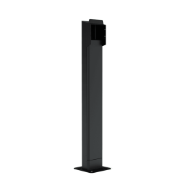 Patte pour chargeur LENERGIZEE noir graphite RAL7016/9005 mat + BOÎTE DE TERMINAL