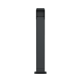 Patte pour chargeur LENERGIZEE noir graphite RAL7016/9005 mat + BOÎTE DE TERMINAL