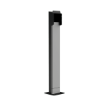 Patte pour chargeur LENERGIZEE gris, noir RAL7047/9005 mat + BOÎTE DE TERMINAL