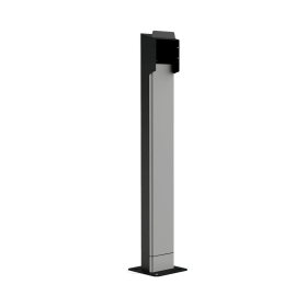 Patte pour chargeur LENERGIZEE gris, noir RAL7047/9005 mat + BOÎTE DE TERMINAL